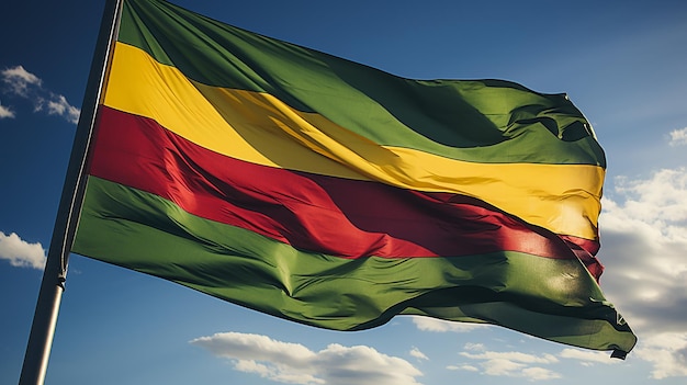 Colori della Lituania Bandiera nazionale con strisce orizzontali