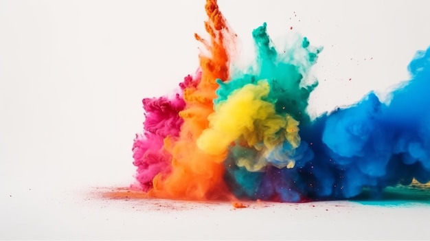 Colori Holi Illustrazione AI GenerativexA