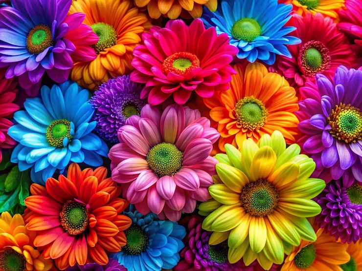 Foto colori vivaci e brillanti