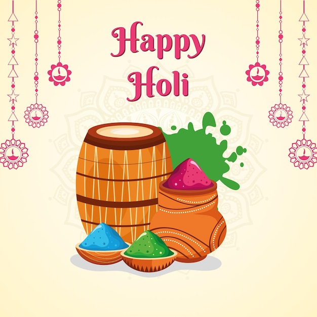 Coloroso Festive Happy Holi Saluto Instagram Post 1
