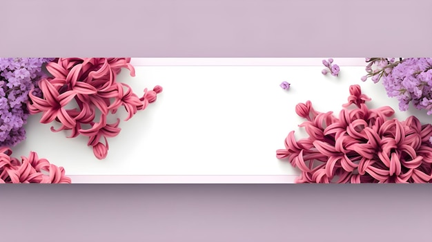 Coloroso modello di banner florale per i social media e post design di fiori in primavera