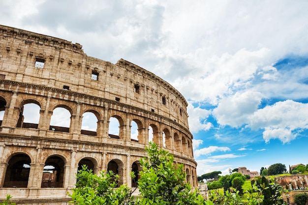 Colosseo a Roma, Italia. Bellissimo paesaggio estivo