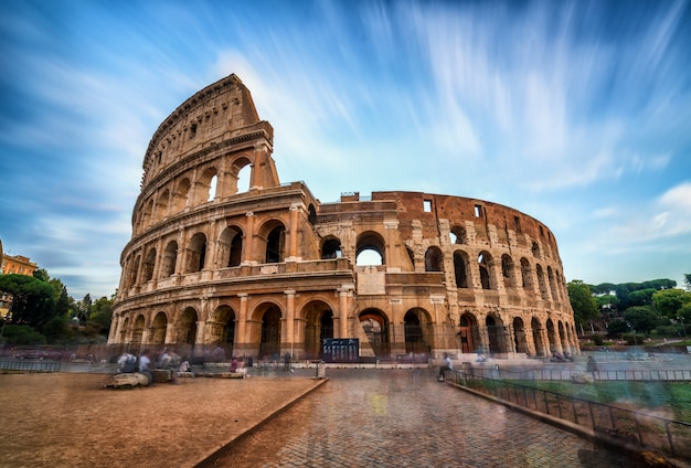 Colosseo a Roma, Italia - Long Exposure Shot