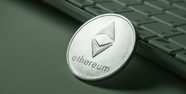 Colpo a macroistruzione di un po' di moneta Ethereum Crypto Currency