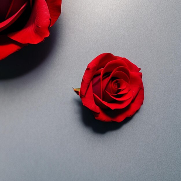 colpo del primo piano di una rosa rossa con sfondo nero