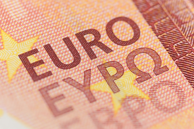 Colpo di macro valuta euro