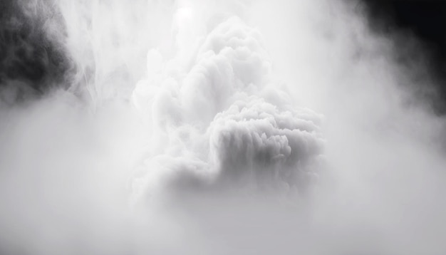 Colpo verticale di sfondo effetto fumo bianco