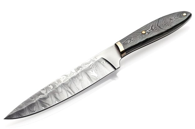 Coltello isolato su sfondo bianco generato da AI