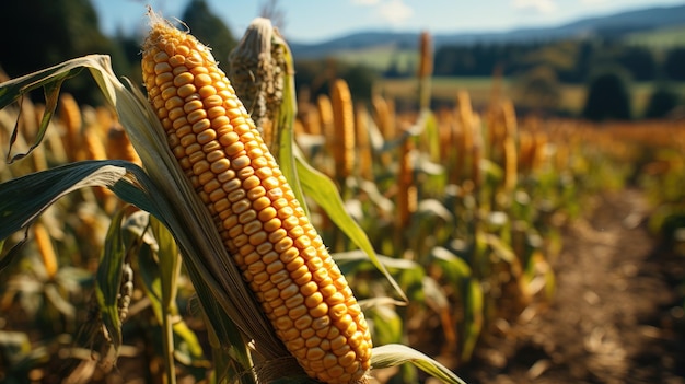 Colza di mais nel campo