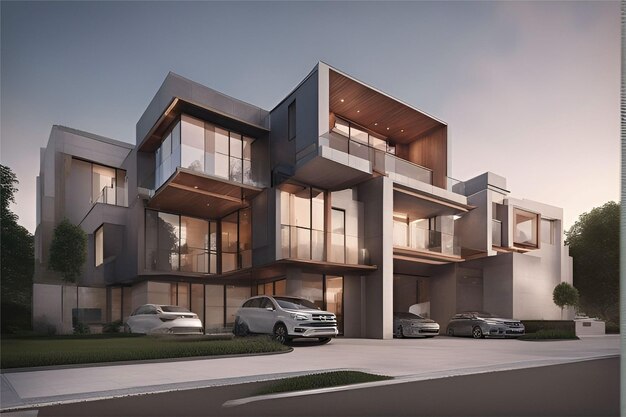 Commercio immobiliare Azienda di matita arte Architettura innovativa creare e progettazione di edifici moderni