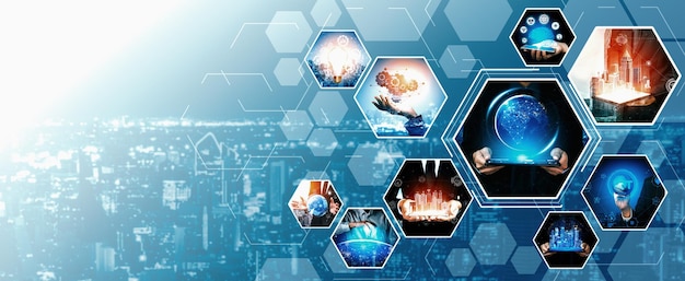 communication technology smart connection and people network technology vexel