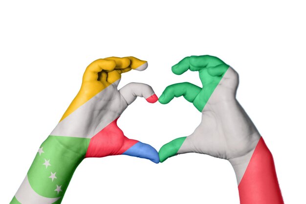 Comore Italia Cuore Gesto della mano che fa il cuore