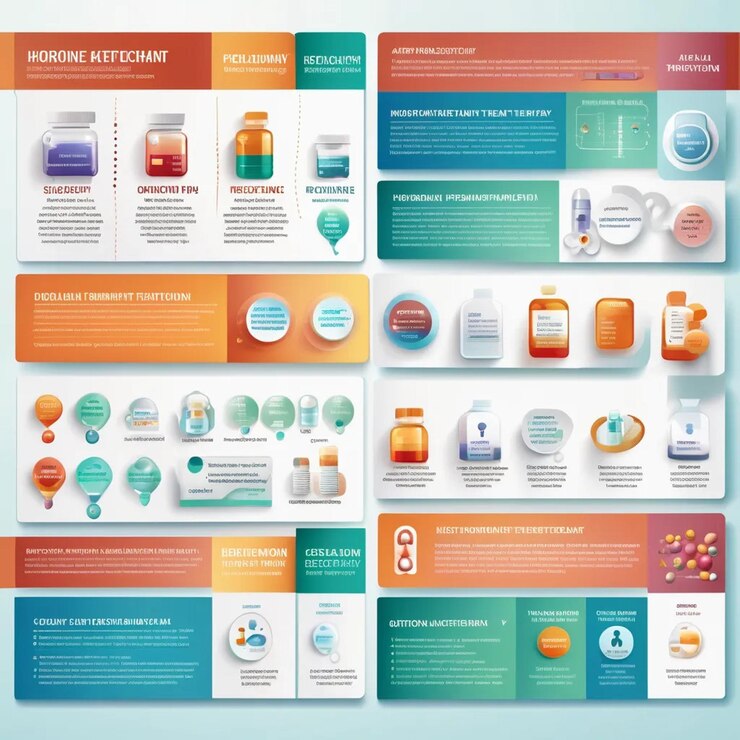 Photo comparison chart of hrt options banner