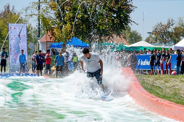 Competizioni di sport acquatici per famiglie