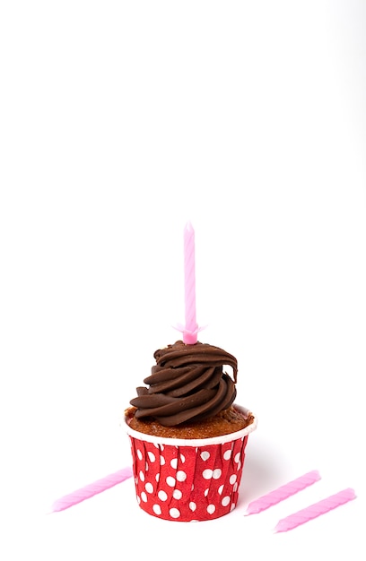 Compleanno Cupcake fatti in casa con candela
