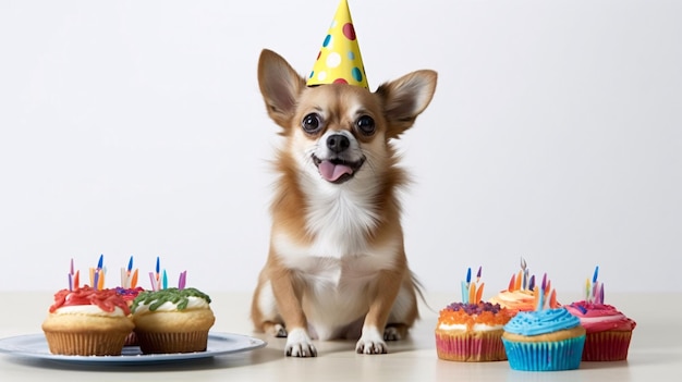 Compleanno di un cane Cover per un sito web con articoli per animali