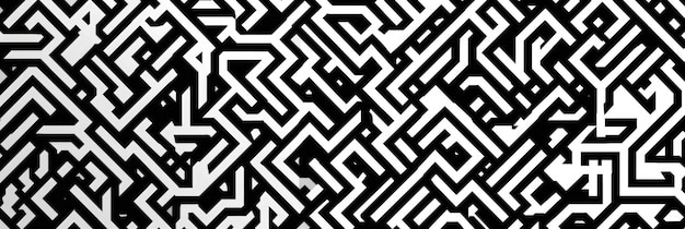 Complex black and white line background