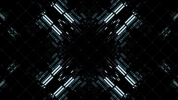 complex technology background illustration. multi layered  render. abstract data processing.