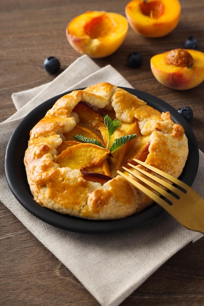 Composizione di galette di frutta per un concetto di cibo gustoso