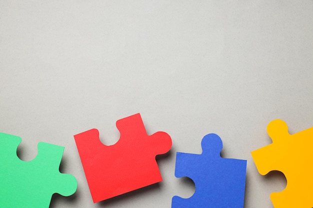 Composizione di puzzle per concetti e idee diversi