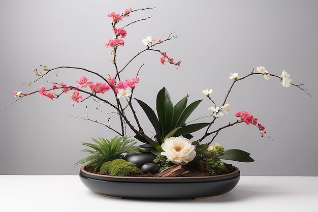 Composizione floreale giapponese Ikebana