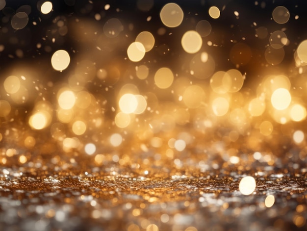 Composizione in Natale con sfondo bokeh e spazio per la copia