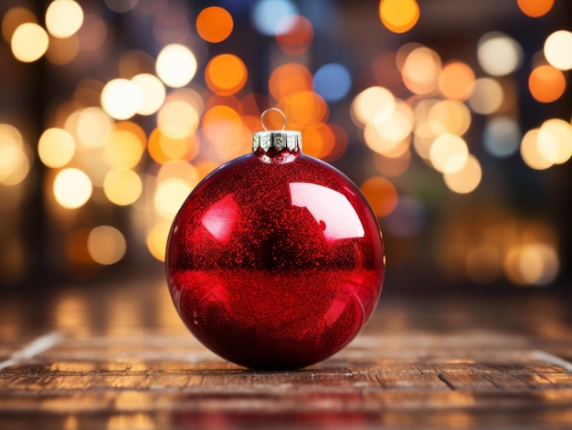 Composizione in Natale con sfondo bokeh e spazio per la copia