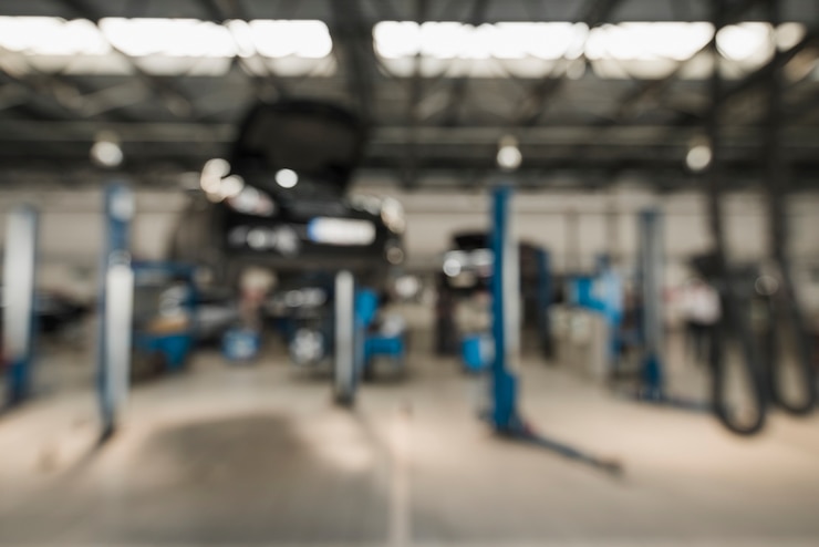 Foto composizione meccanica automobilistica moderna