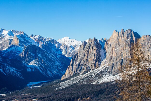 Comprensorio sciistico delle montagne invernali delle Dolomiti