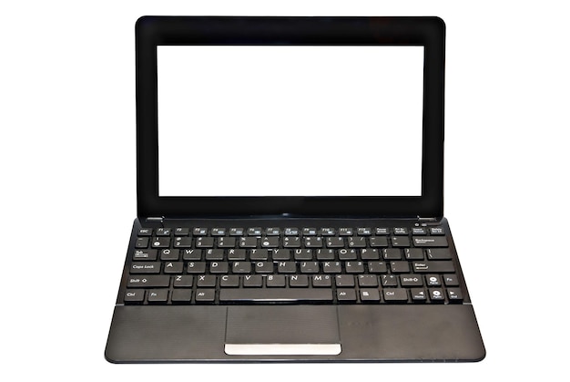 Computer portatile isolato su sfondo bianco