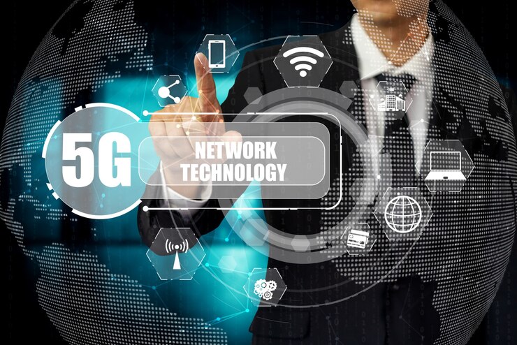Foto comunicazione avanzata e connessione di rete internet globale in smart city