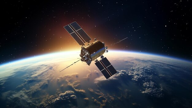 Comunicazione satellitare al di sopra della terra