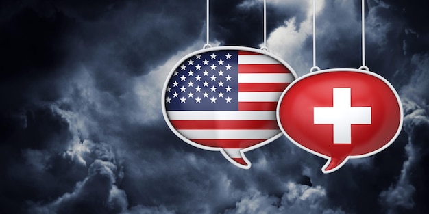 Comunicazione USA e Svizzera Negoziati commerciali 3D Rednering