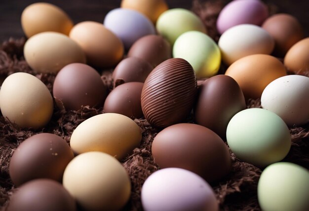 Concediti delizie decadenti e invitanti uova di cioccolato per una deliziosa celebrazione della Pasqua