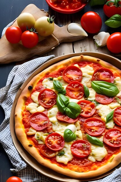 Concediti la deliziosa pizza, un perfetto mix di sapori a cui non puoi resistere