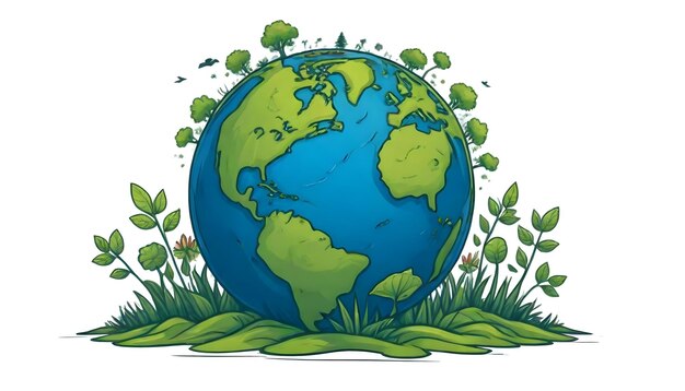 Concept del poster di Happy Earth Day