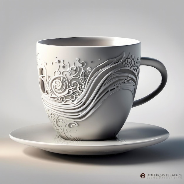 Concept Design di una moderna tazza di caffè