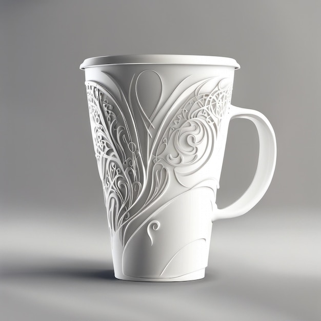 Concept Design di una moderna tazza di caffè