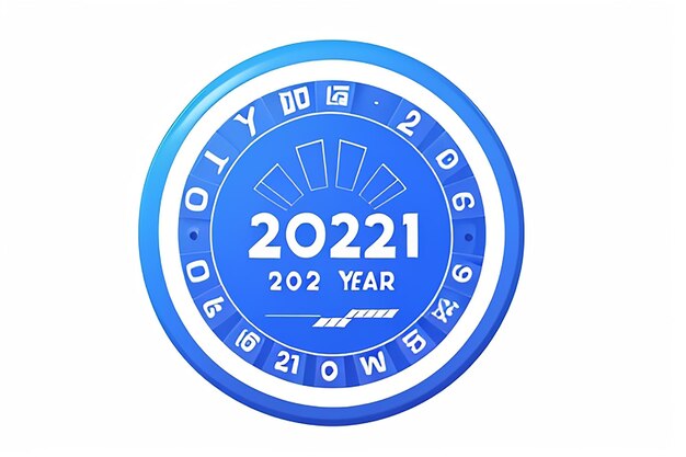 Concept di cerchio per l'anno nuovo del 2024