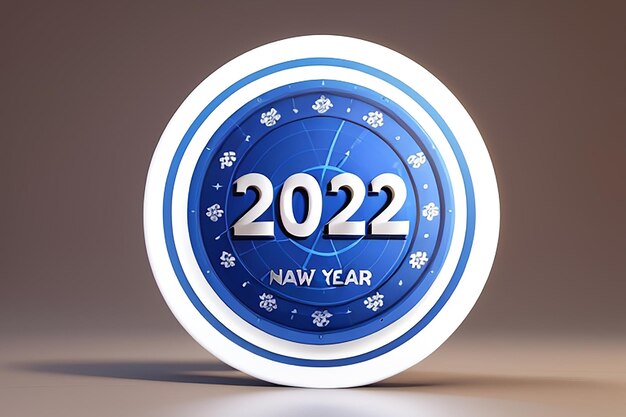 Concept di cerchio per l'anno nuovo del 2024