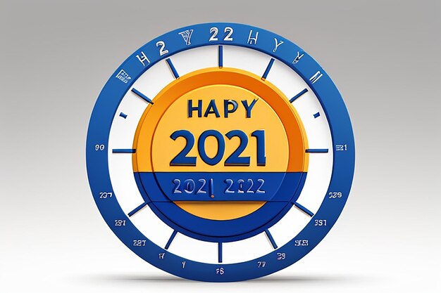Concept di cerchio per l'anno nuovo del 2024