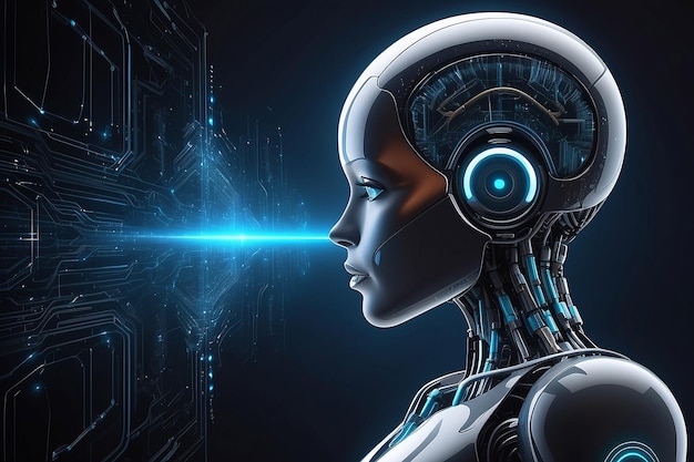 Concept di tecnologia di ricerca Riconoscimento vocale Intelligenza artificiale AI Parla ora