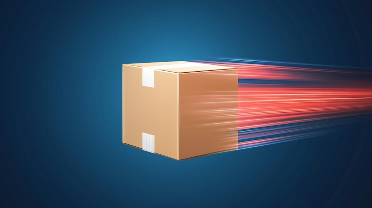 concept of fast delivery service