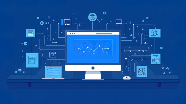 Concept per l'analisi aziendale, la ricerca di mercato, l'analisi dei dati di prova dei prodotti