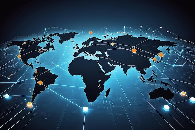 Concepto commerciale della connessione a Internet illustrazione grafica aziendale