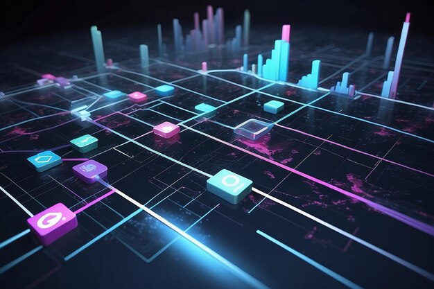 Concepto commerciale della connessione a Internet illustrazione grafica aziendale