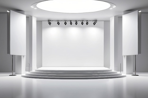 Concert Venue Stage Exit Signage Mockup con spazio bianco vuoto per il posizionamento del tuo design