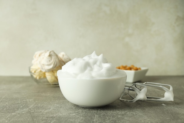 Concetto Aquafaba di cibo e cucina vegani