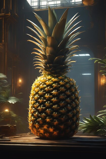 concetto creativo di ananas