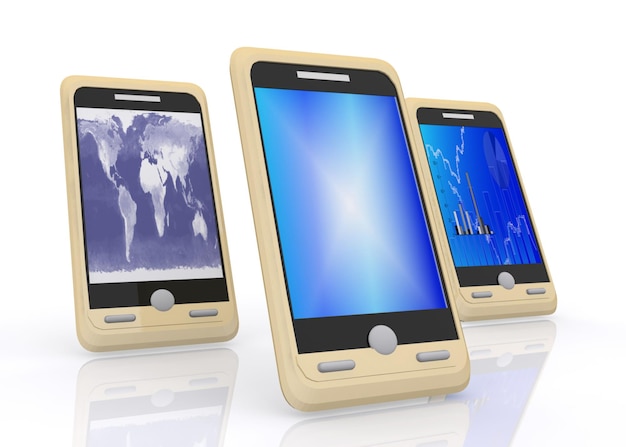 Concetto di affari dello smartphone